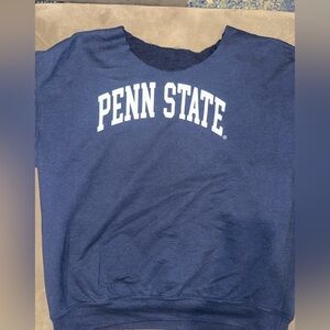 Penn state off the shoulder crew neck